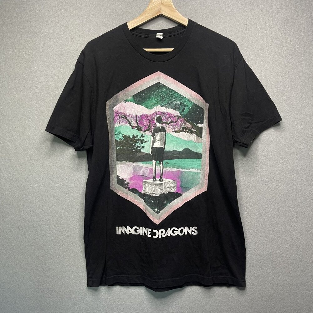 Imagine Dragons Graphic Tee Black L By Next Level Apparel